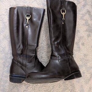 Life Stride Riding Boots, Brown, Size 9.5